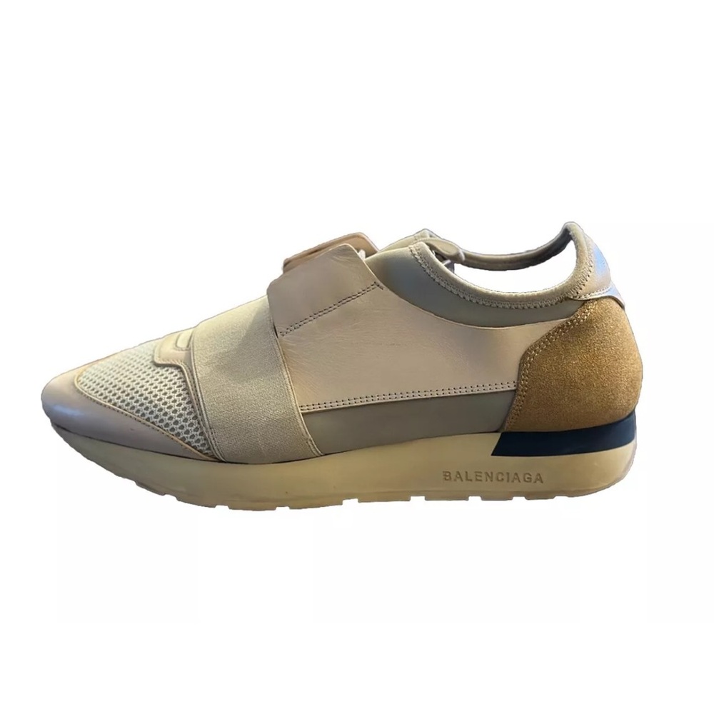 Balenciaga Multicolor Leather Mesh Suede Neoprene Race Runner Sneaker Size 39/9